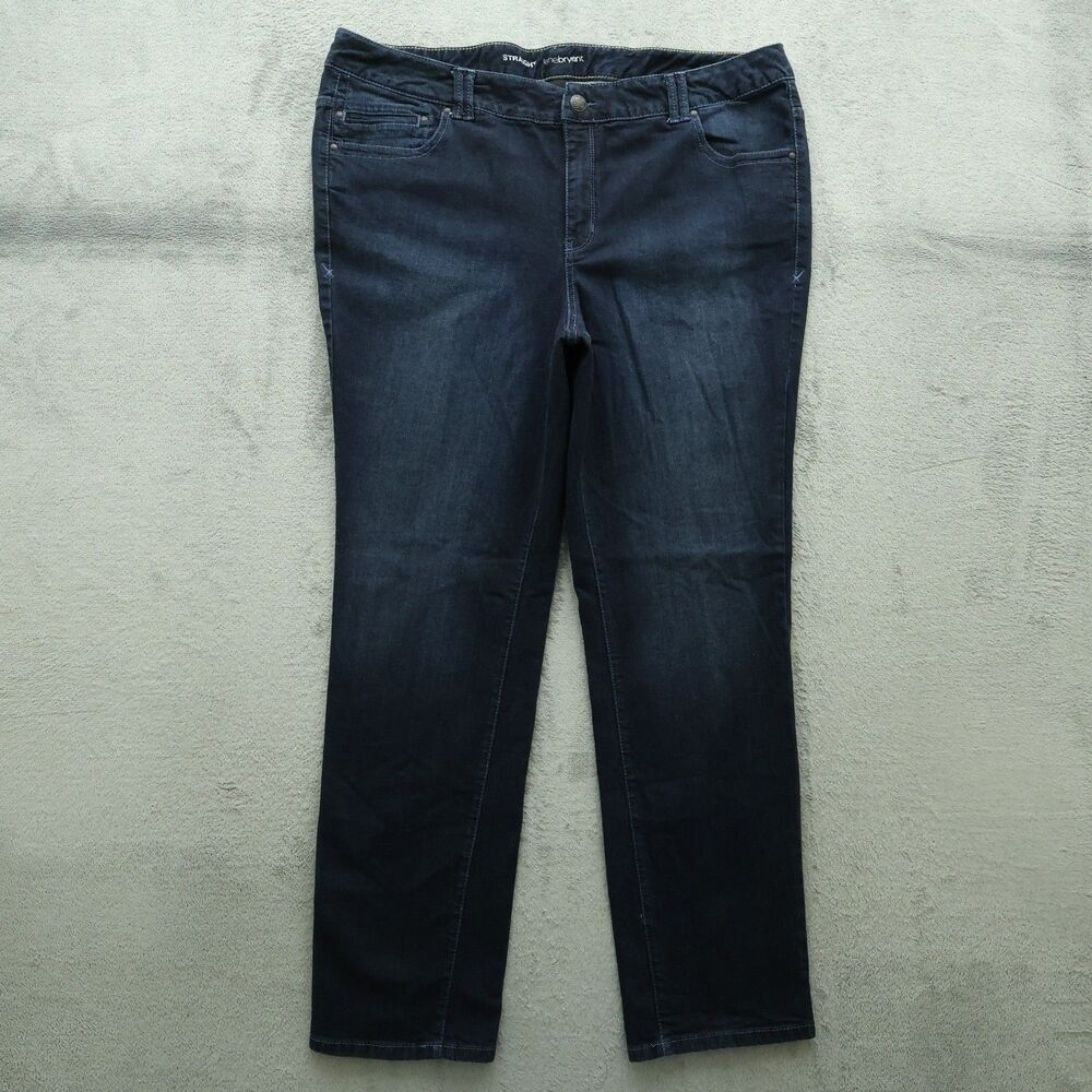 Lane Bryant Jeans Women's Size 26 Blue High-Rise Straight Denim 33" Inseam
